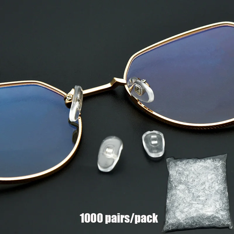 2000 Pcs/Bag Support Nose Pads Glasses Both Sides Available PVC Lock Type Eyeglass Sunglasses Nose-Pad Eyewear Accessories