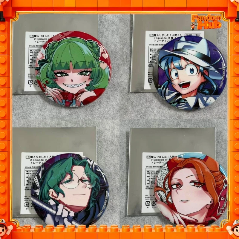 

Genuine Welcome To Demon School! Iruma-Kun Anime Can Badges Pins –Valac Clara Asmodeus Alice Leid Anime Goods Toys Fans Gift