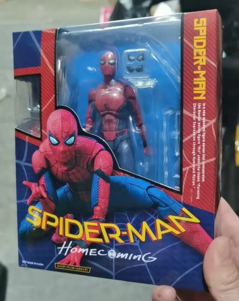 Fantoche móvel homem aranha estatueta modelo herói sem retorno expedição terno furtivo estátua ornamento brinquedo presente figuras de ação na moda