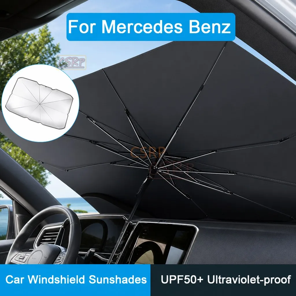 For Mercedes Benz A C E S G Class GLC CLE CLA Car Sunshade Umbrella Car Sun Shade Protector Parasol Summer Sun UV Protection