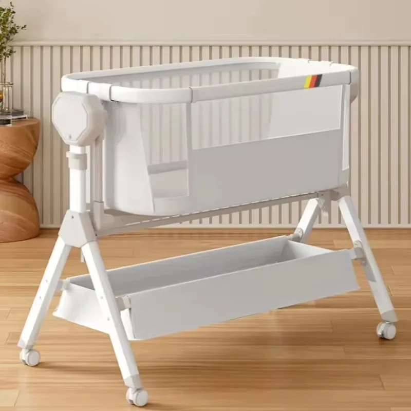 Smart Electric Baby Crib: Foldable, Multi-Functional – Converts to Newborn Bassinet Attachable to Adult Bed, Eco-Friendly for I