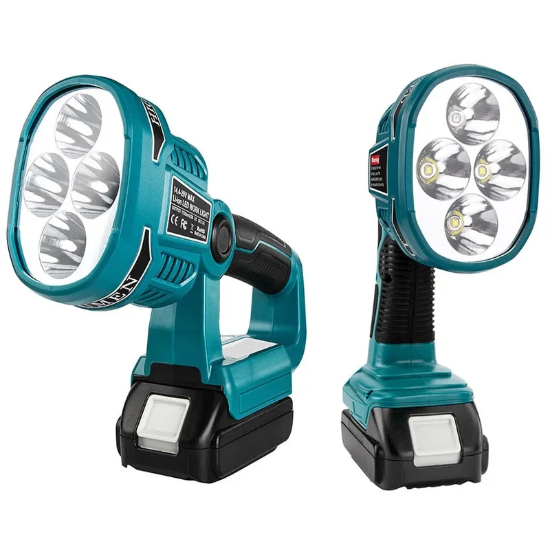 

12W 18V Portable Lanterns Work Light Fit For Makita Li-ion Battery Flashlight Spotlights LED Lamp Outdoor Emergency Lighting