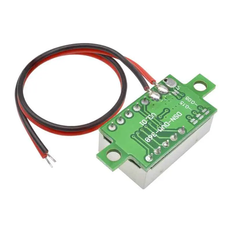 미니 LED 디지털 패널 전압 계량기 테스터, DC 4.7-32V, 3 자리 디스플레이 전압계, 적색, 청색, 녹색, 백색, 0.36 인치