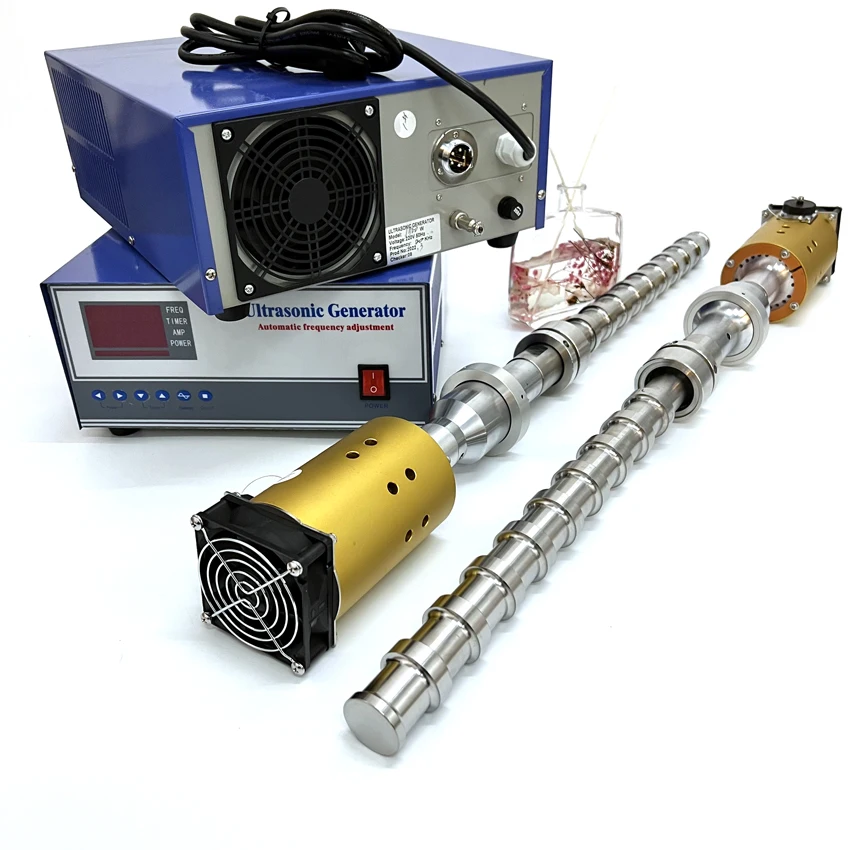 600w 20khz Titanium Rod Ultrasonic Tubular Transducer Tube For Separation Emulsification Homogenization Refining