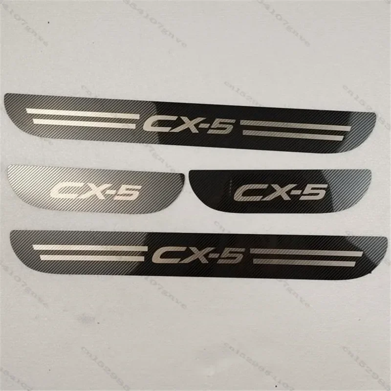 Ultrathin Stainless Steel Door Sill For Mazda CX-5 CX 5 CX5 KE 2012-2016 Scuff Plate Articlefor Door Sill Protectors Cover Trim