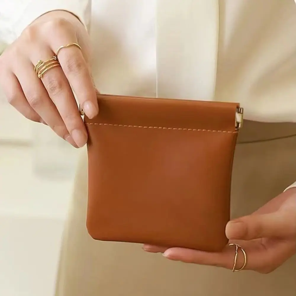 

Fashion Simple Lipstick Makeup Bag Mini PU Cosmetic Organizer Pouch Portable Travel Jewelry Handbag Women Girls