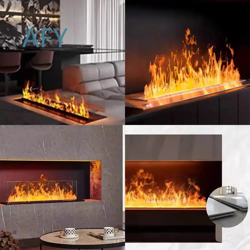 Mute Water Mist Electric Decorative Fireplace Humidifier for 3D Flame Steam Fireplace Remote Control Electric Fireplace