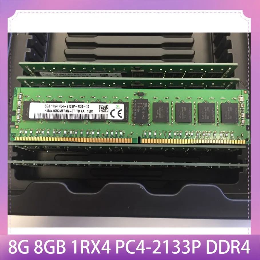 1PCS RAM 8G 8GB 1RX4 PC4-2133P DDR4 2133 ECC REG For SK Hynix Server Memory High Quality