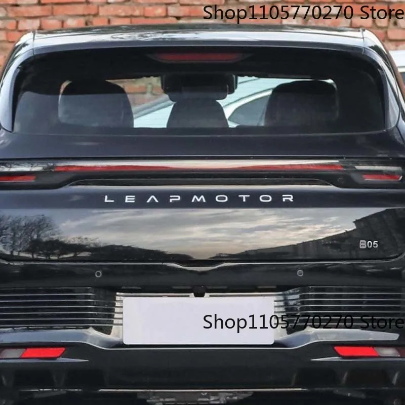 Car Letters Hood Emblem Logo Badge Car Stickers Styling Accessories For LEAPMOTOR B05 Black Letters Logo Emblem Rear Trunk Badge