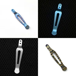 4 Colors Knife Titanium Pocket Clip Back Clamp for Rick Hinderer XM18 XM24 Eklipse Jurassic Maximus Half Track Slicer Knives