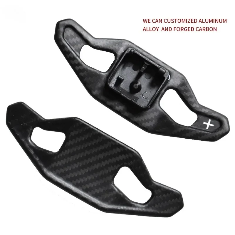 Matte Carbon Fiber Shifter Paddle Extender, Urus Estilo Shift Paddles, Volante Shifter, A4, S3, RS3, TT, Q5, R8, 2015