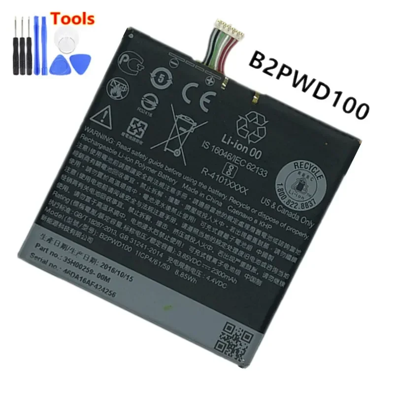 original Battery 2300mAh B2PWD100 For HTC B2PWD100 One A9s LTE O TD-LTE 35H00259-00M  batteries + Free Tools