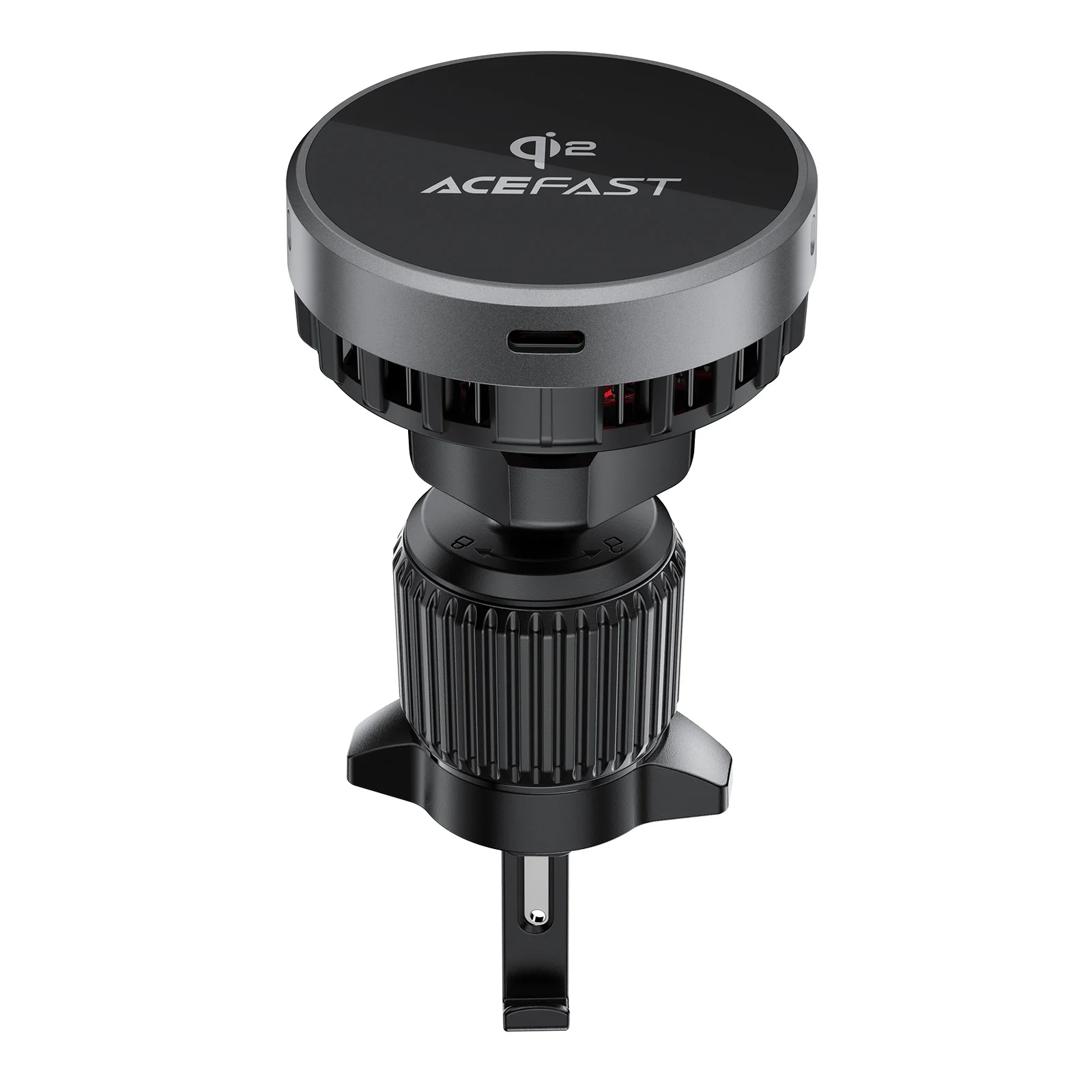 ACEFAST Qi2 15W Magnetic Air Vent Wireless Fast Charging Car Holder For iPhone 16/15 Pro Max Car GPS Clip Mount with Ice Cooling