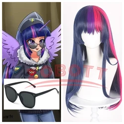 Anime Twilight Sparkle Cosplay Wig Glasses Pony Prop Cosplay Personifi cation kawaii Cute Lovely Purple Pink Wig Partypaly Women
