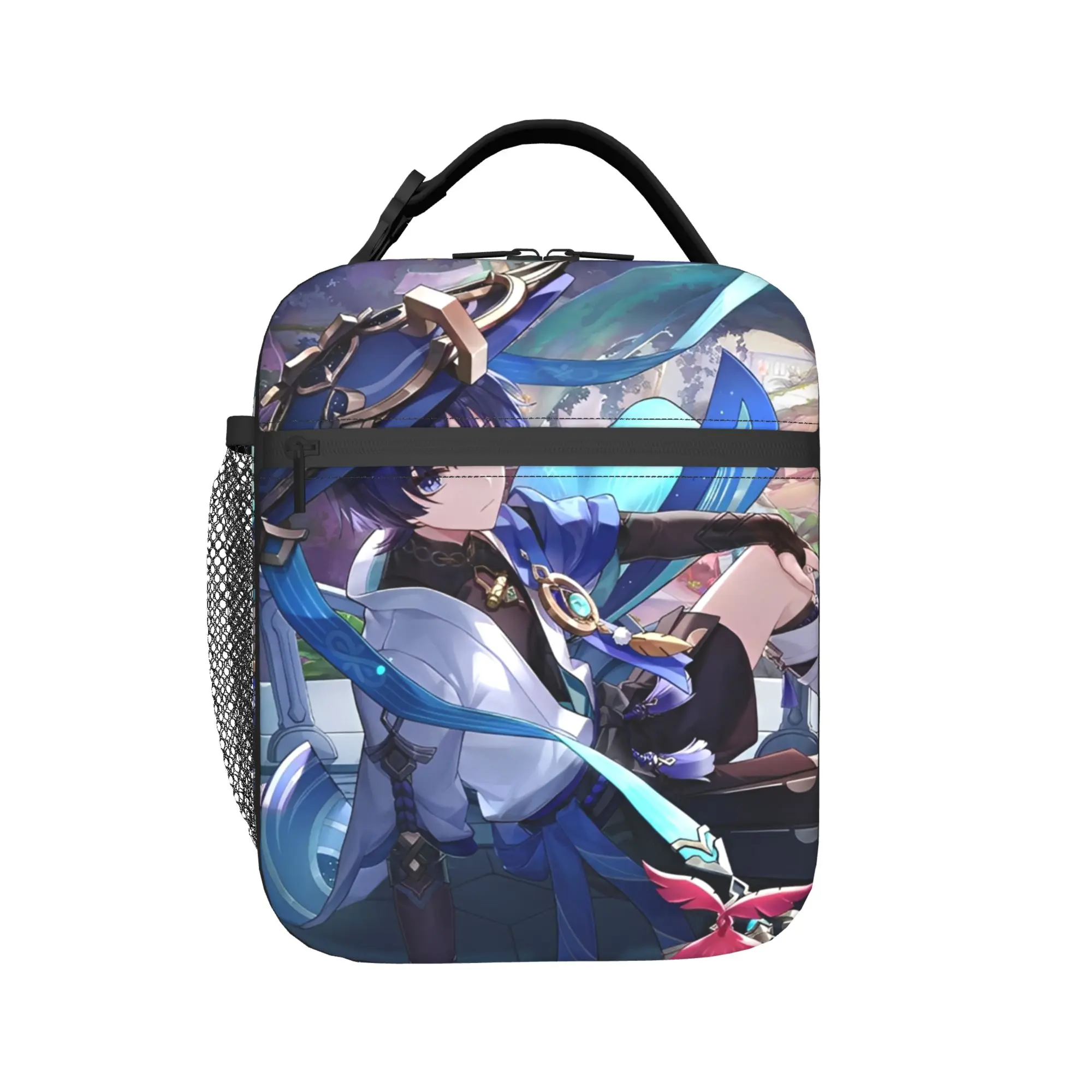 Insulated Lunch Tote Bag genshin impact game Merch  Lunch Container Ins Style Thermal Cooler Bento Box For Travel
