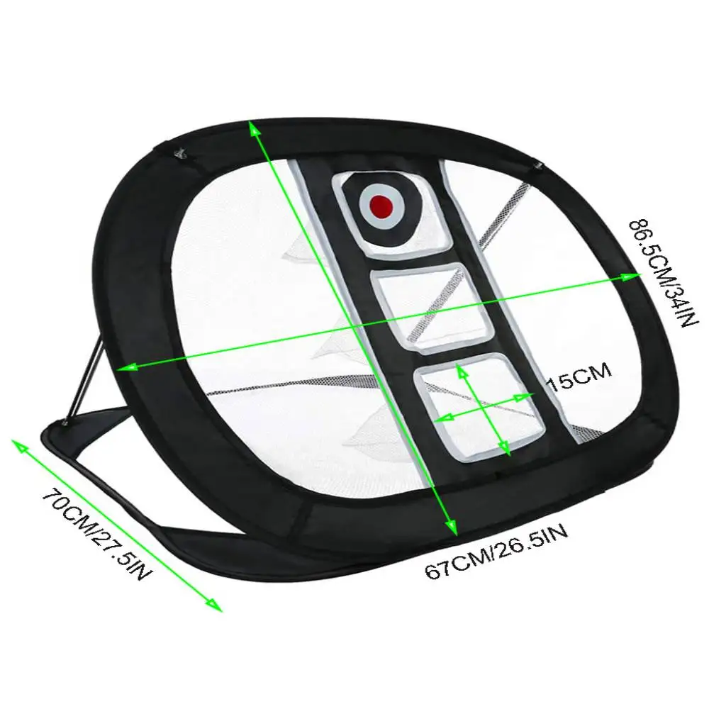 Golf Chipping Net, Pop Up Golf Practice Net, PPortable Foldable Design, Built-in Ball Collection for Easy Training