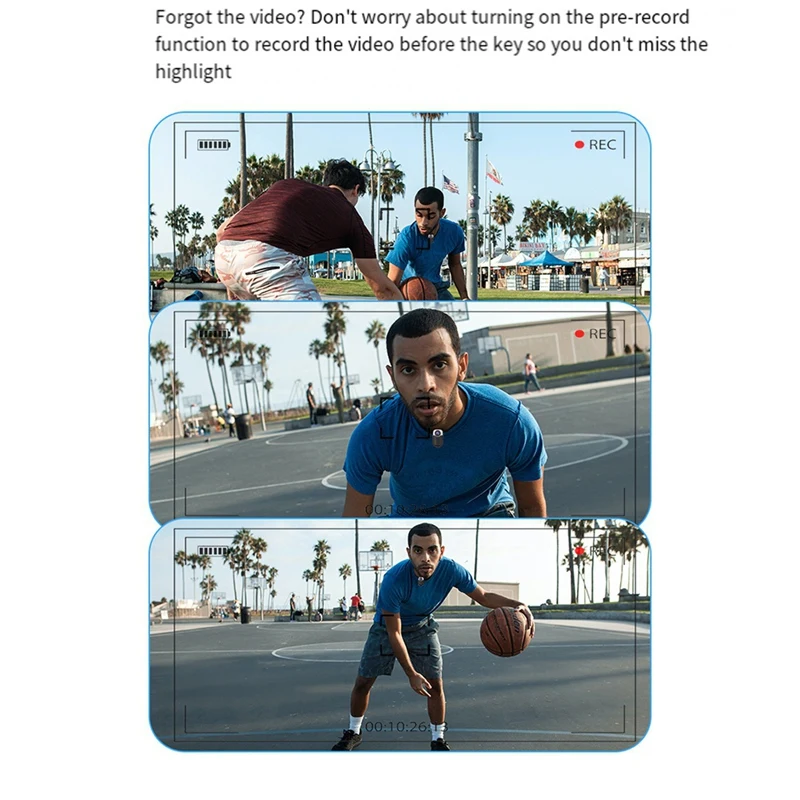 【Must-Haves】Action Thumb Camera Anti-Shake 4K WIFI Pocket Camera Wireless Remote Control Outdoor Cycling Bodycam Sports Camera