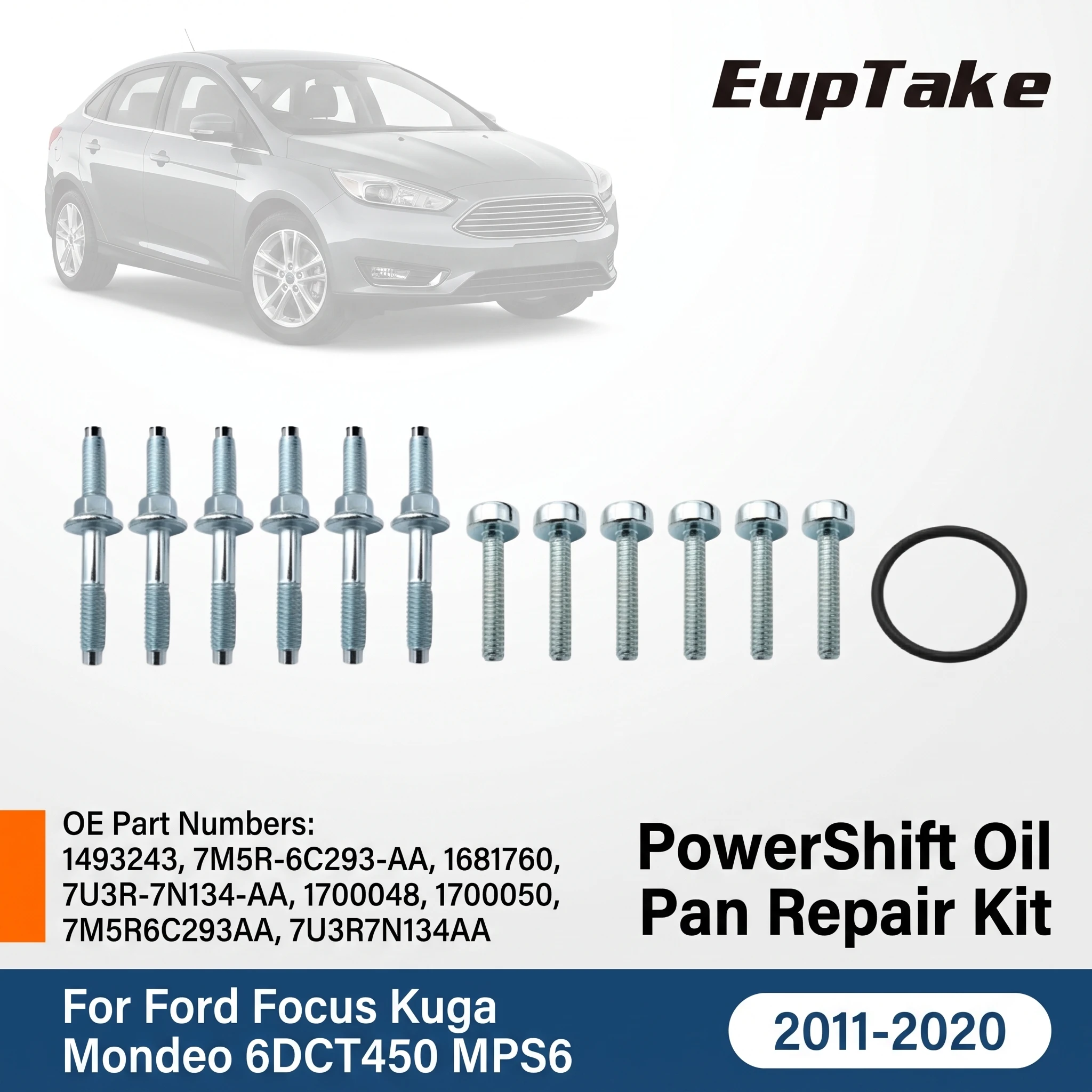 PowerShift Oil Pan Repair Kit 1493243 1681760 1700048 for Ford Focus Kuga Mondeo 6DCT450 MPS6 Transmission Stud Screw O-Ring