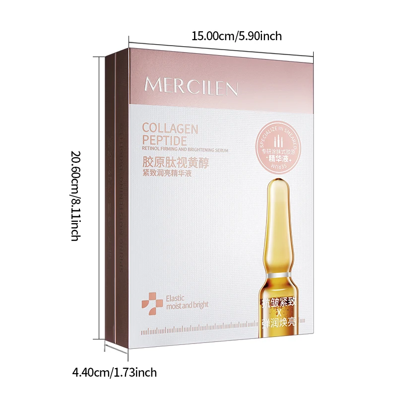 Mercilen Collagen Retinol Firming Essence 1.5ml*28 Bottles, Moisturizes and Brightens Facial Skin, Makes Skin Firm and Shiny, Lo
