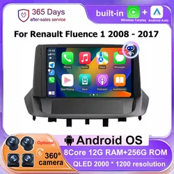9'' For Renault Fluence 1 2008-2017 Android 16 Auto Car Radio Multimedia Player GPS Navigation Stereo Wireless Carplay Head Unit
