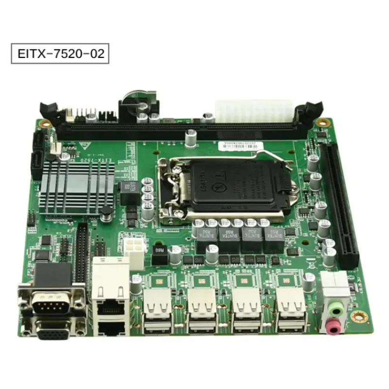 Nova placa-mãe h61 itx gráficos integrados wifi para vga lga1155 2a/3a geração i7/i5/i3 ddr3 duplo sata para desktop
