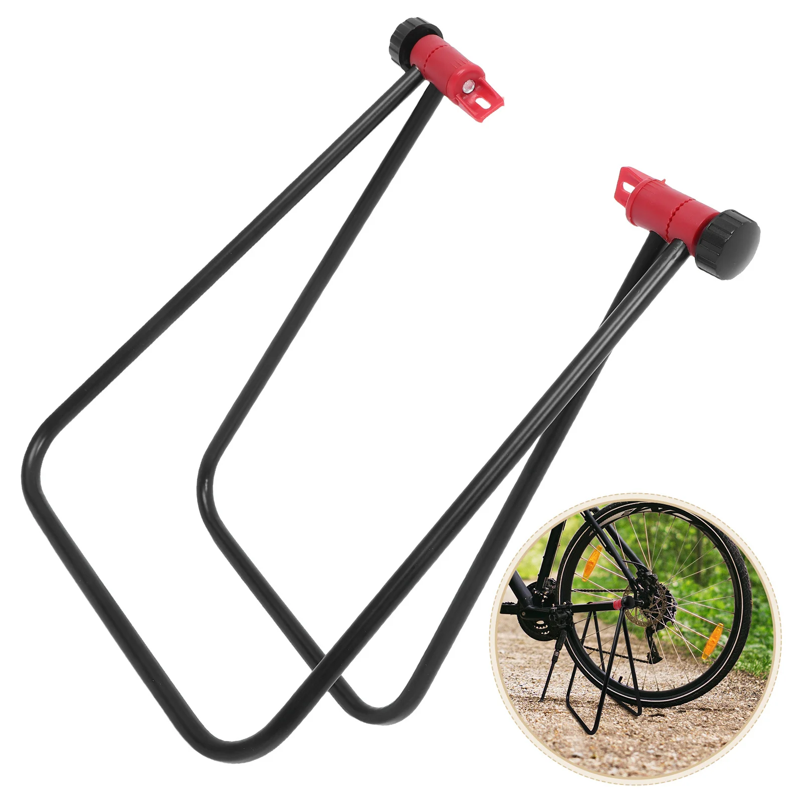 

Bike Support Bracket Black Folding Sturdy Heavy Duty Kickstand Bike Stand for Maintenance Repair Tools Bicycle Stand
