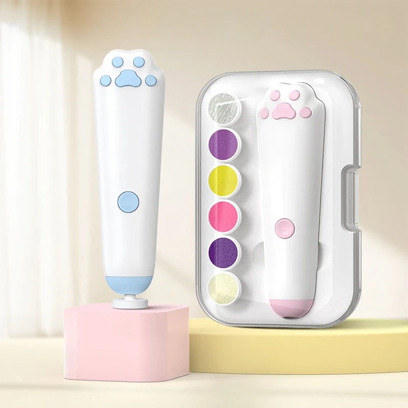 

Cat Paw Electric Nail Grinder, Electric Nail Polish Remover for Babies, AAA Battery, Anti Scratch, Nail Trimming