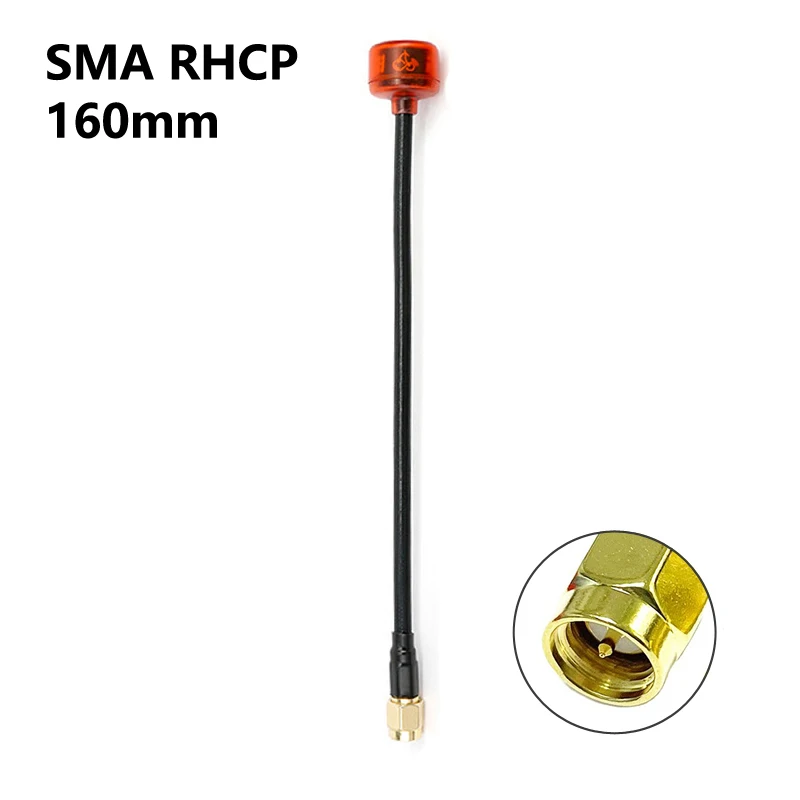 Rush Cherry FPV 5.8G Antenna LHCP RHCP SMA MMCX UFL IPEX  long range Antenna Connector Adapter Stubby For Racing Drone Goggles