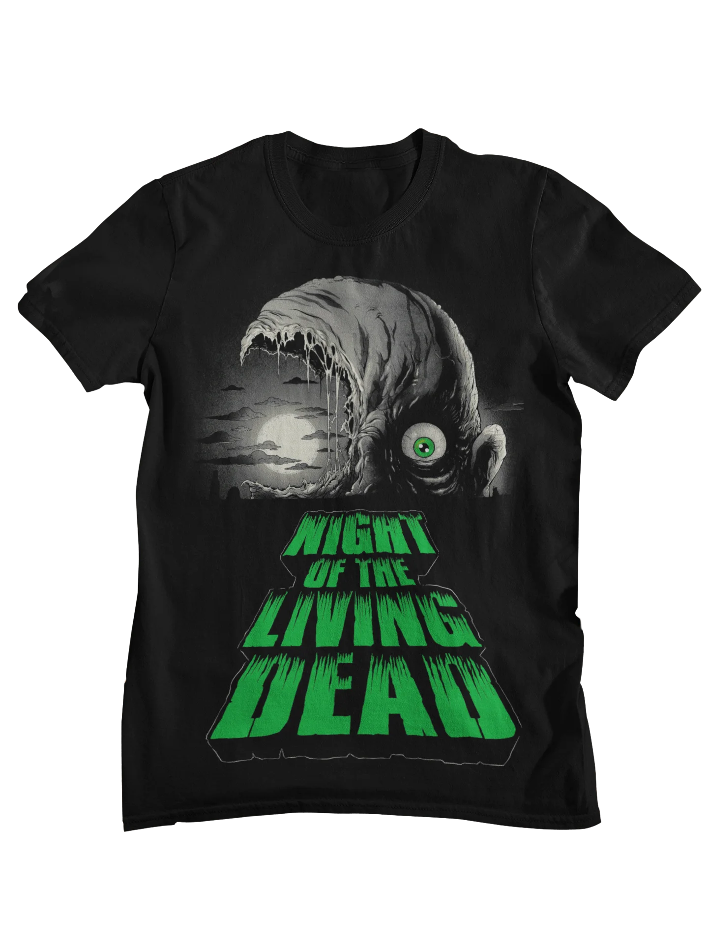 Night of The Living Dead Retro Zombie Horror Movie Graphic T-Shirt Men Women Casual Cotton Streetwear Tops view 2