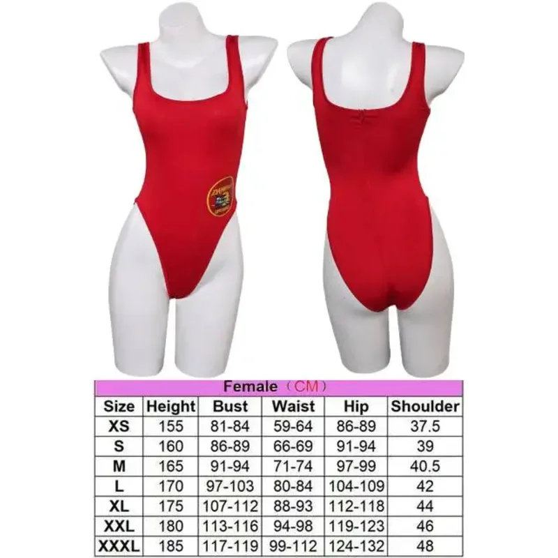 CJ Toe Baywatch Cosplay Swimsuits, Costume, Déguisement, Girls Summer Beach Wear, Bikini Roleplay, Halloween Outfits, Women