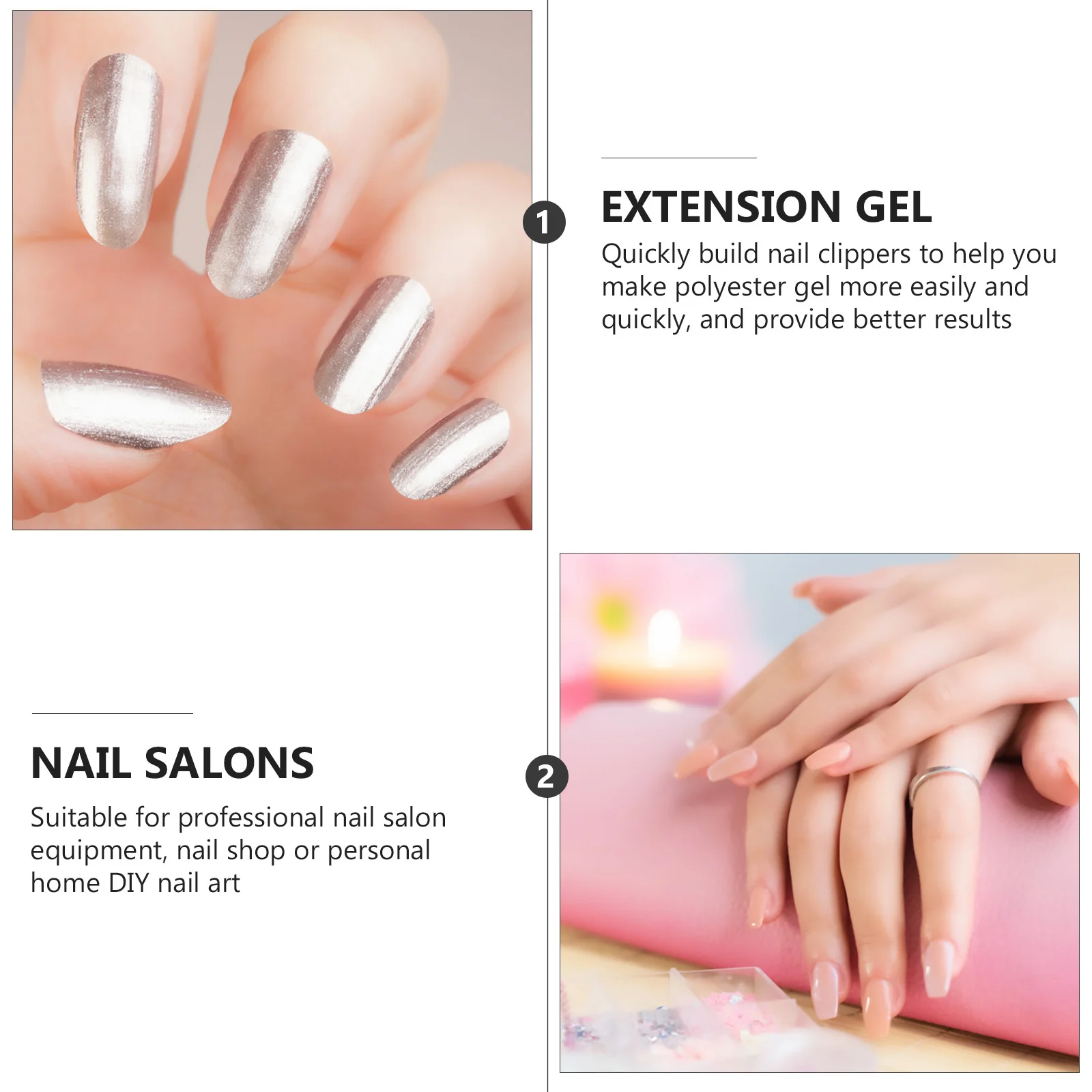 1세트 완벽한 매니큐어 도구 세트 연장 네일 테이프 전문가 및 개인용 뷰티 네일 아트 펜에 사용하기 쉽습니다.