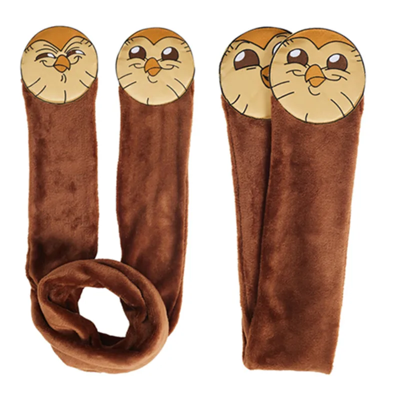 Kids Hooty Scarf The Owl Cosplay House Fantasy Costume Accessories Boys Girls Neck Wrap Halloween Carnival Party Gifts