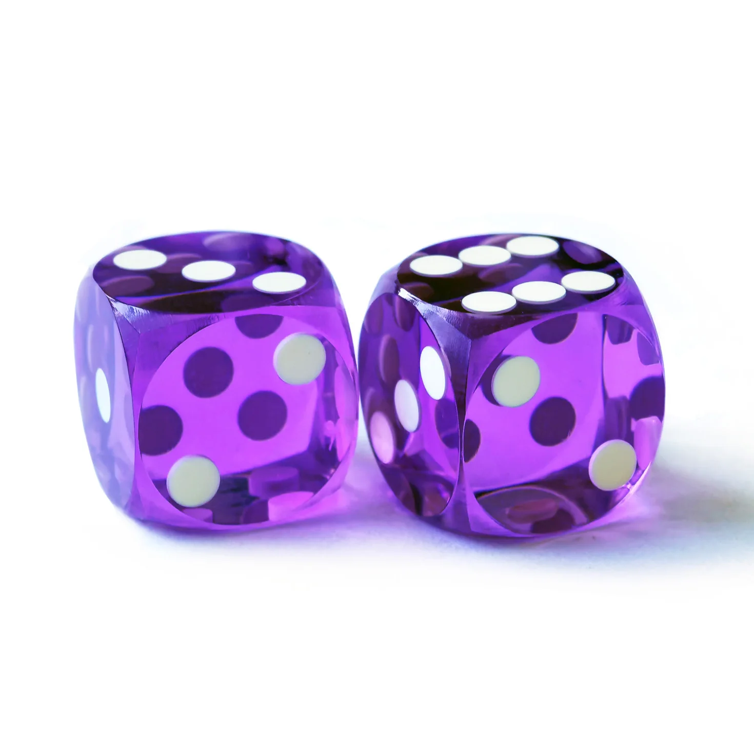 Dadi Professionali di Precisione Bescon per Casinò, Angoli Arrotondati 5/8\" (16mm) con Angoli Smussati, Senza Numero di Serie