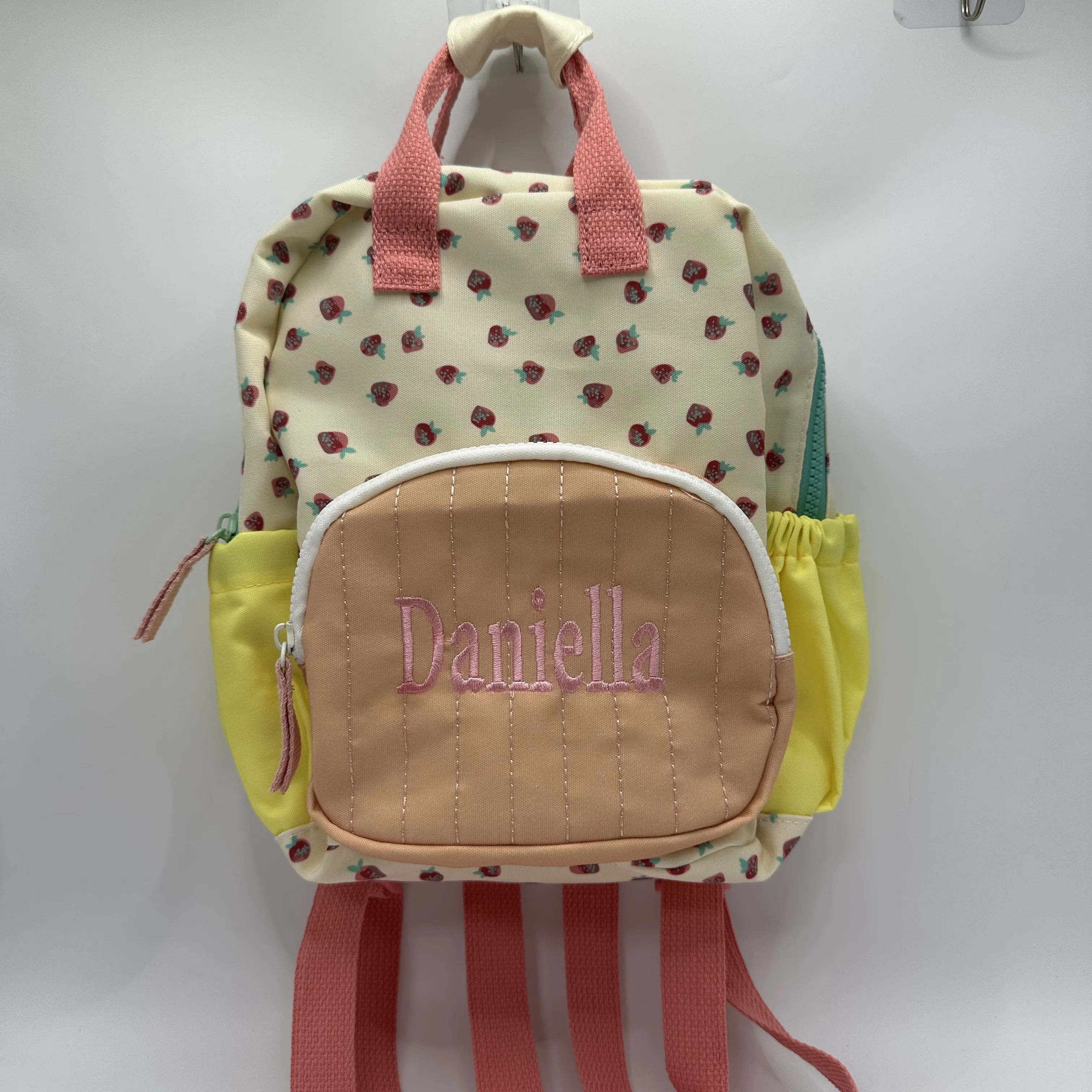 

Custom Embroidery Name Strawbreey Girls School Backpack Kindergarten Schoolbag Lunch Tote Bag Purse Teens Girls Boys Kids Bags