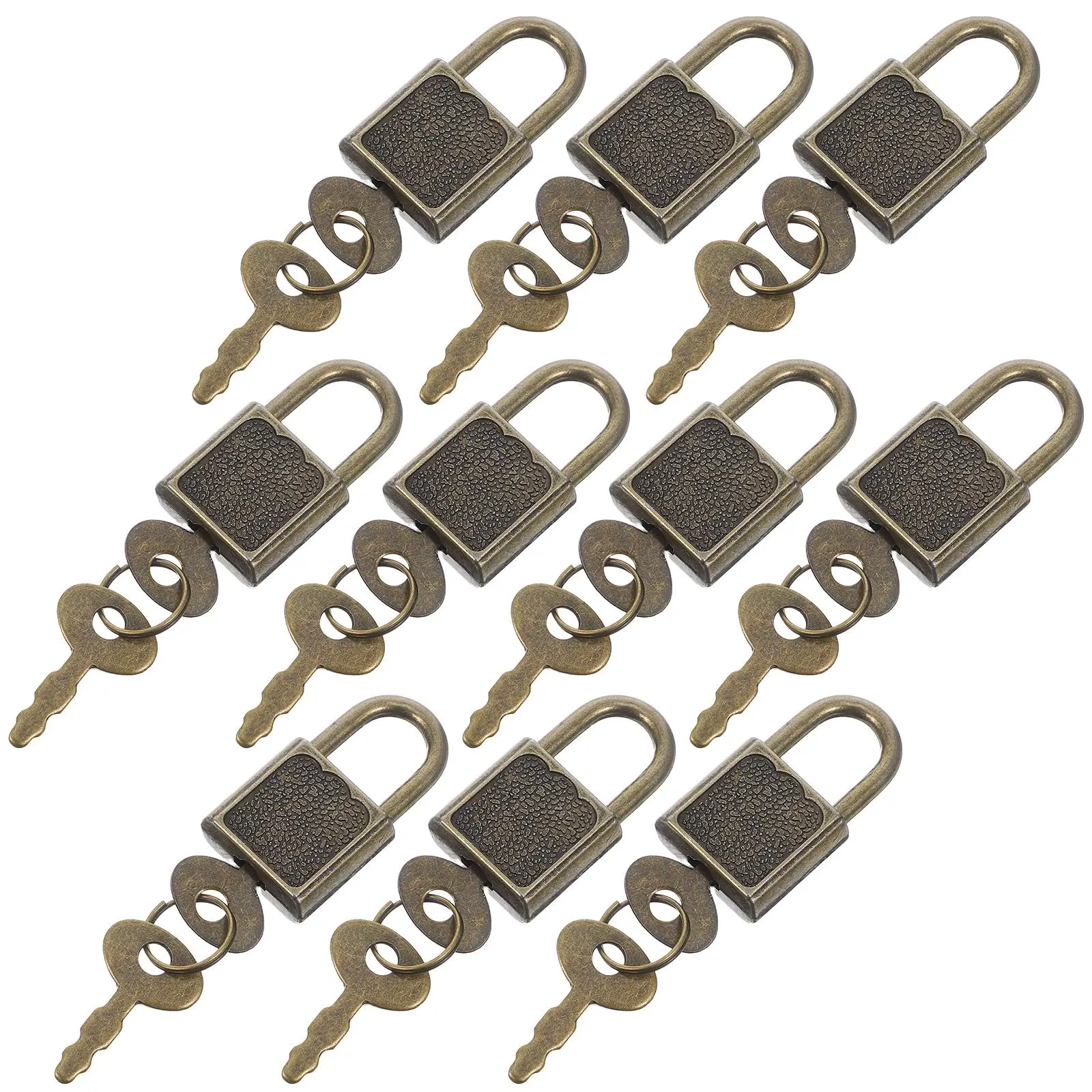 

Cabinet Door Security Padlock 10 Pcs Mini Locks Keys Luggage Travel Storage Window Locker Small Zinc Alloy Hardware