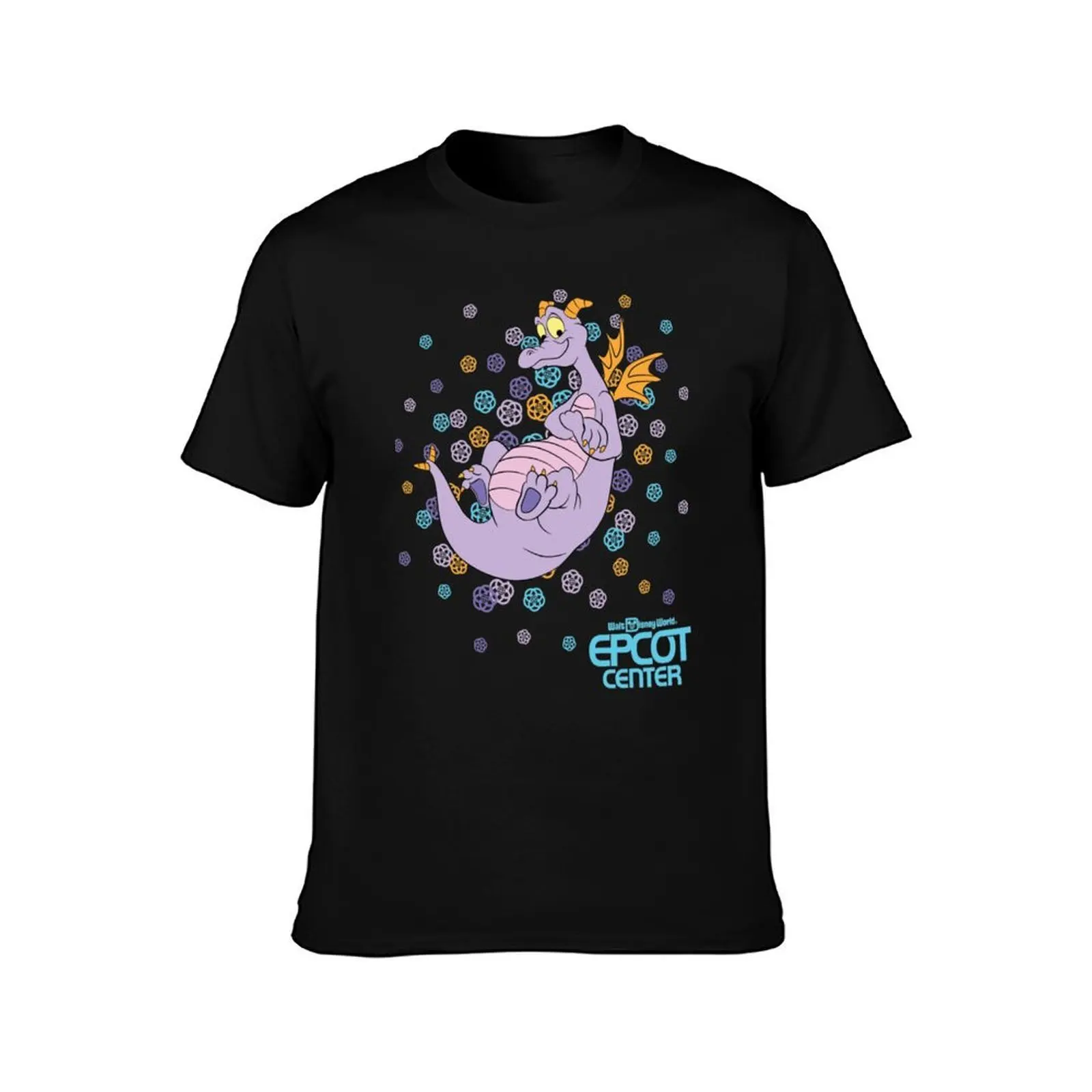 EPCOT CENTER Confetti Figment T-Shirt Sweat Absorbing Sports Tee Shirt T-Shirt