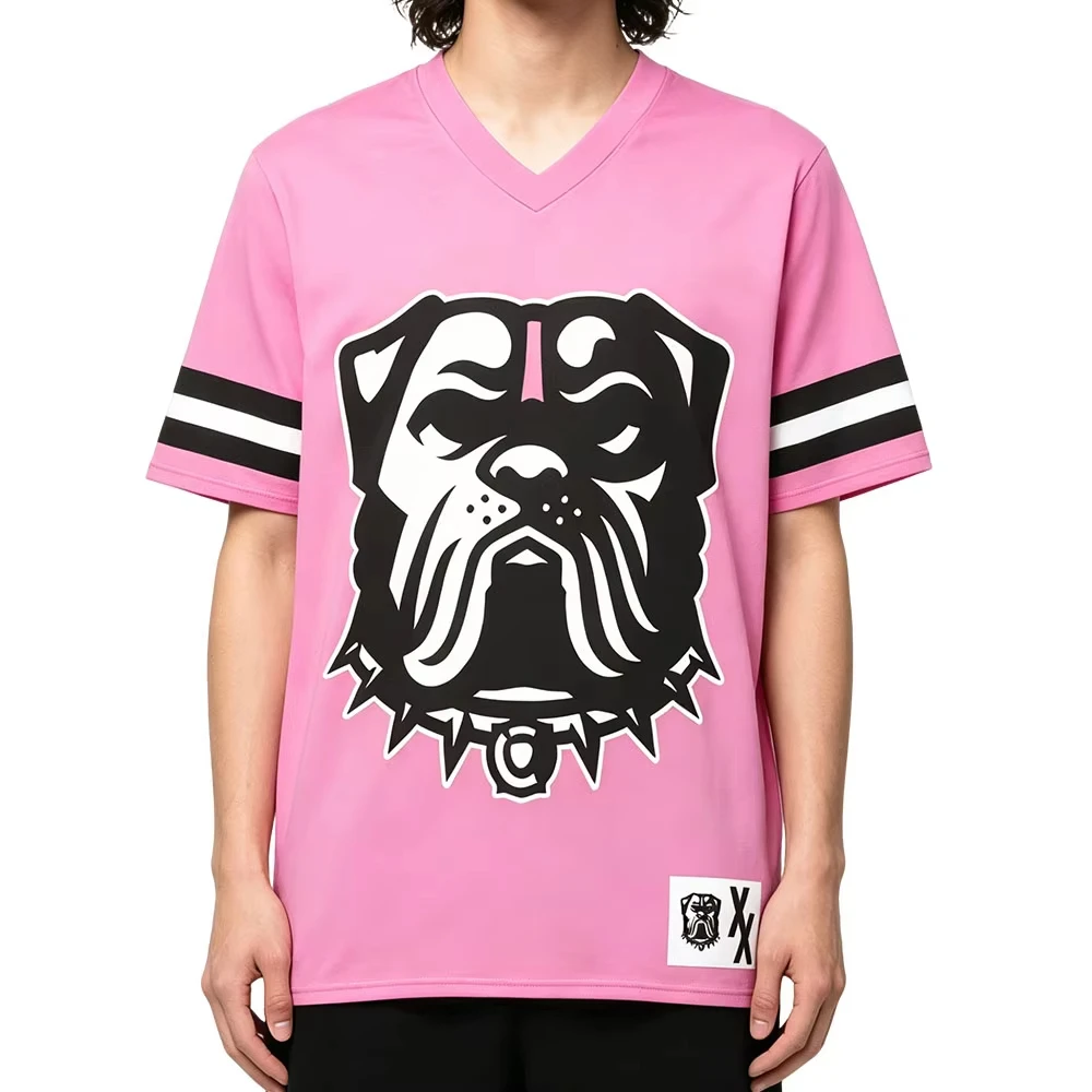 Machine Gun Kelly Mgk Jersey Summer V-neck Short Sleeve Football Tee Casual Fashion Design Graphic Print Merch Men Women T-shirt