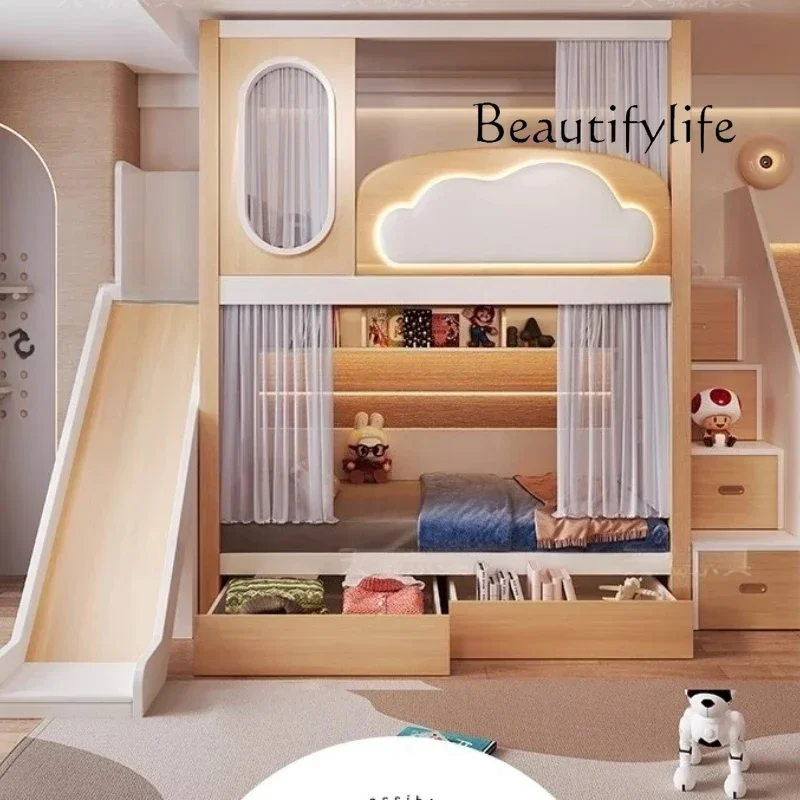 AV Storage Normal Loft Kids Beds Double Decker Simple Custom Design Children Beds Princess Playpen Camas Infantiles Furniture Ho