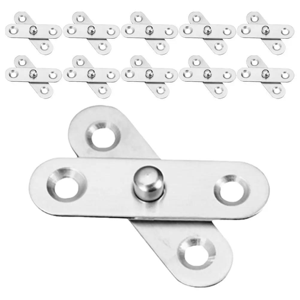 24Pcs Detachable Foldable Stainless Steel Window Pivot Hinge Hidden Door Hardware Cabinet Furniture Accessories