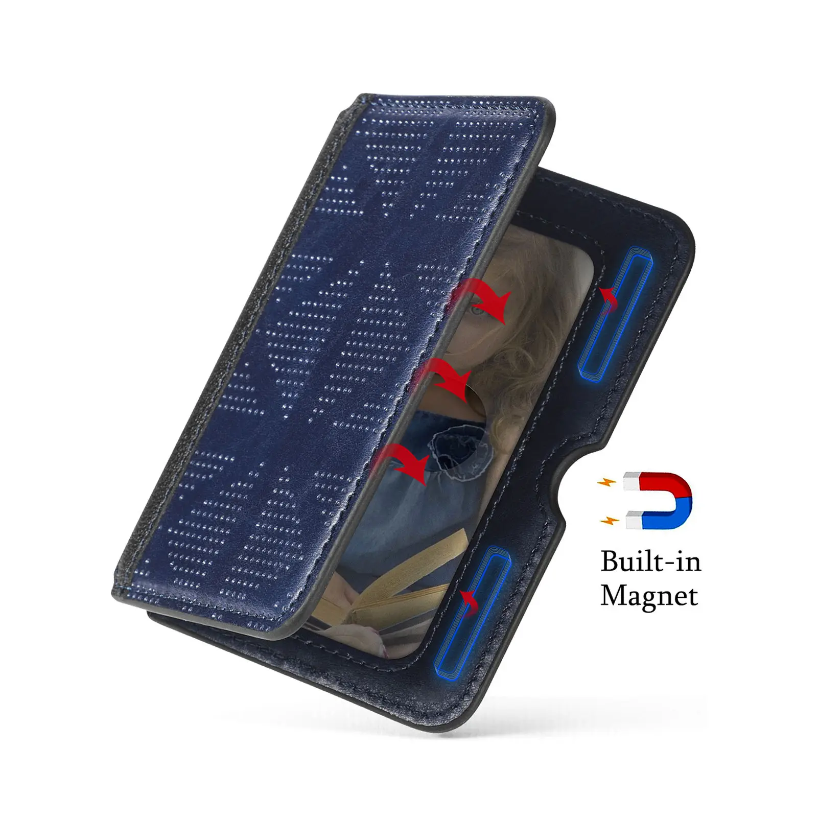 Mizi Grid حامل هاتف عالمي محفظة حافظة فتحة بطاقة حامل للهاتف الخليوي آيفون سامسونج هواوي Xiaomi ممن لهم فيفو