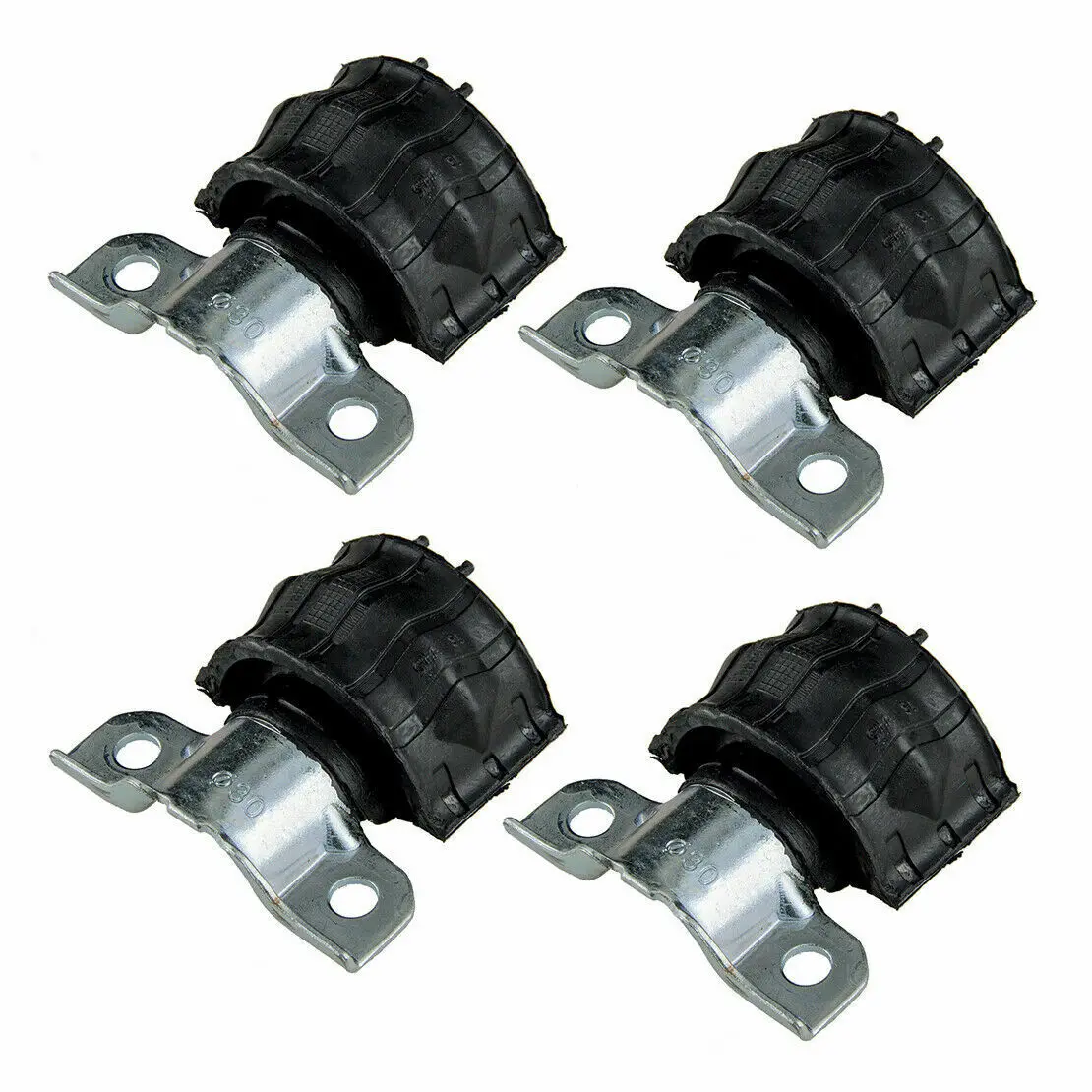 4Pcs OE Replacement Front Stabilizer Sway Bar Bushing with Brackets for Benz X164 W164 ML320 ML550 GL450 ML350