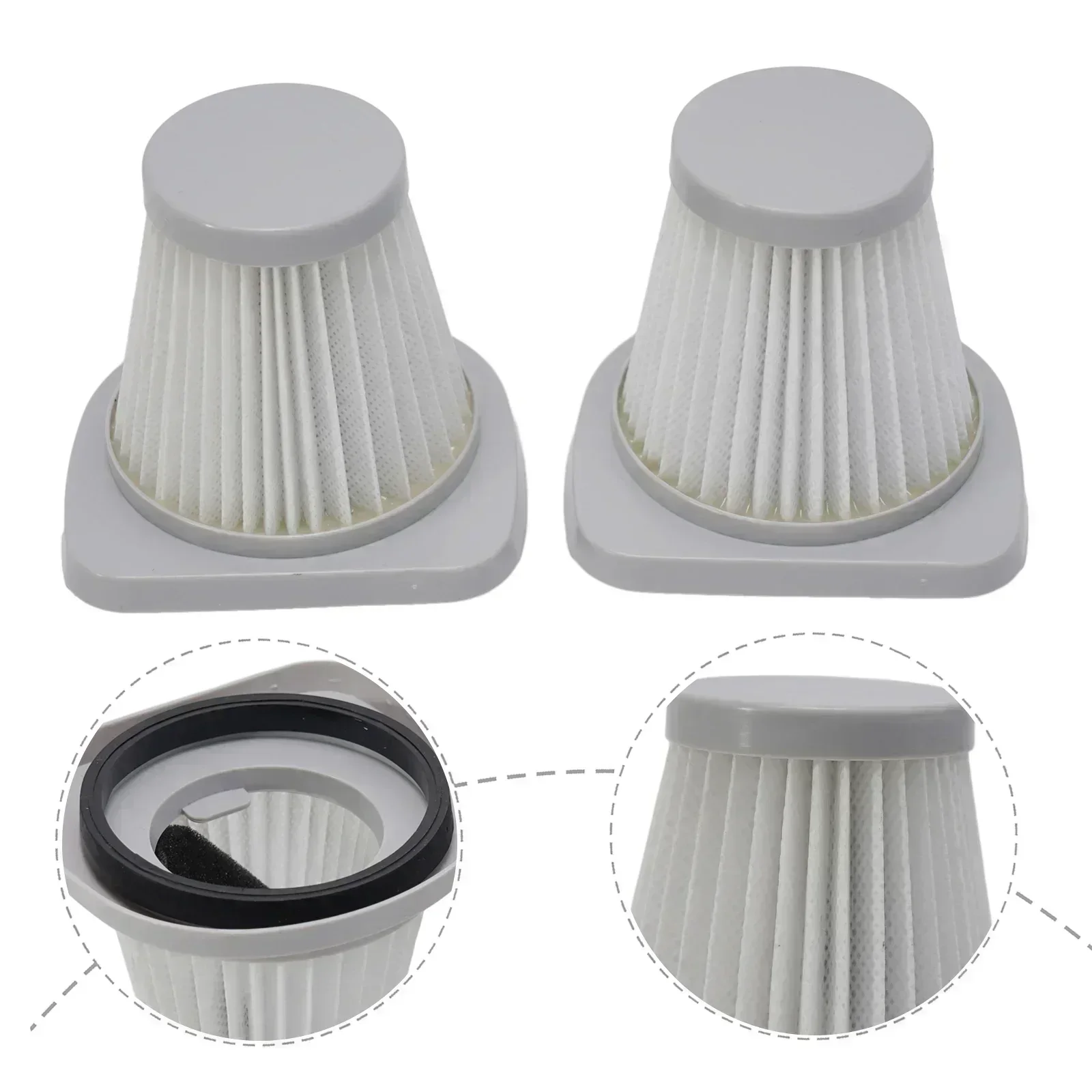 Filtros de repuesto lavables, trampas Material alta resistencia, polvo fino y pelo mascota para piezas aspiradora DE