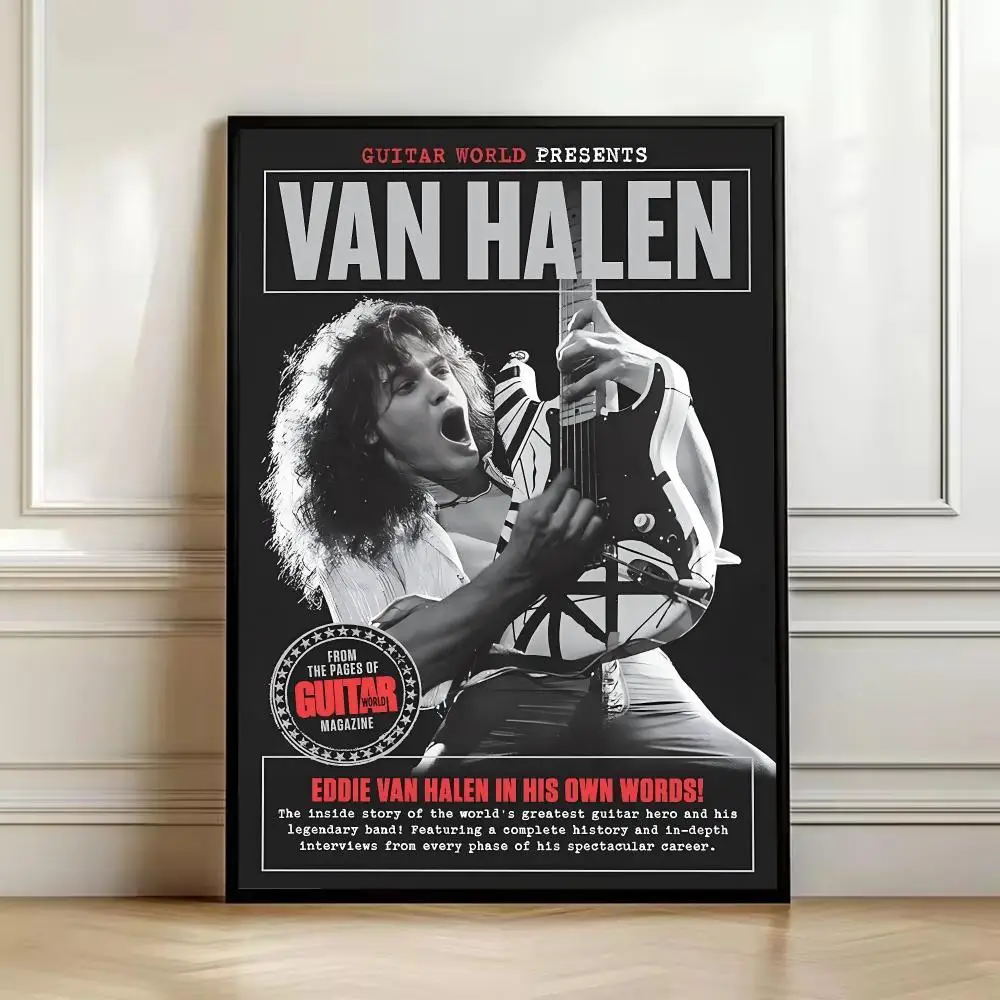 Eddie Van Halen Painting Calligraphy HD Art Wall Waterproof Home Living Room Bedroom Bar Decorative Paintings