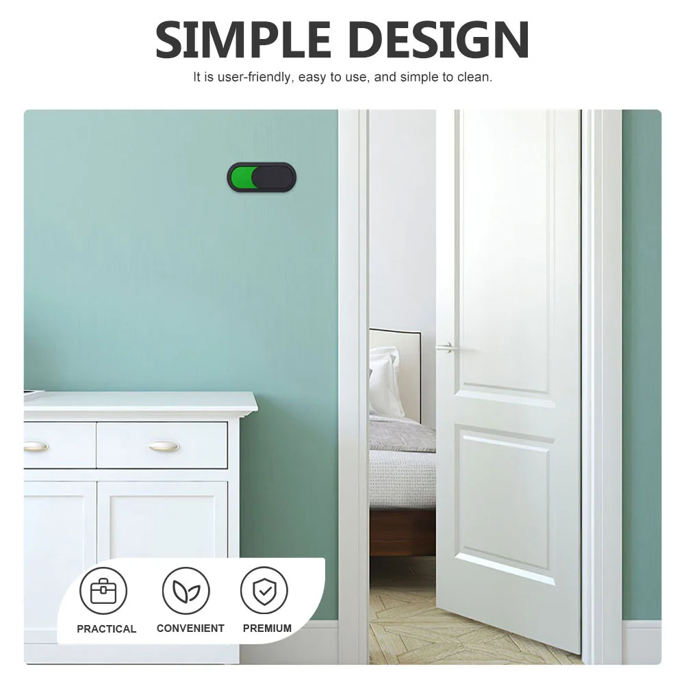 

4pcs Status Switch Indicator Sign Sturdy Pmma Door Plate For Office Hotel Restroom Conference Room Privacy Slider