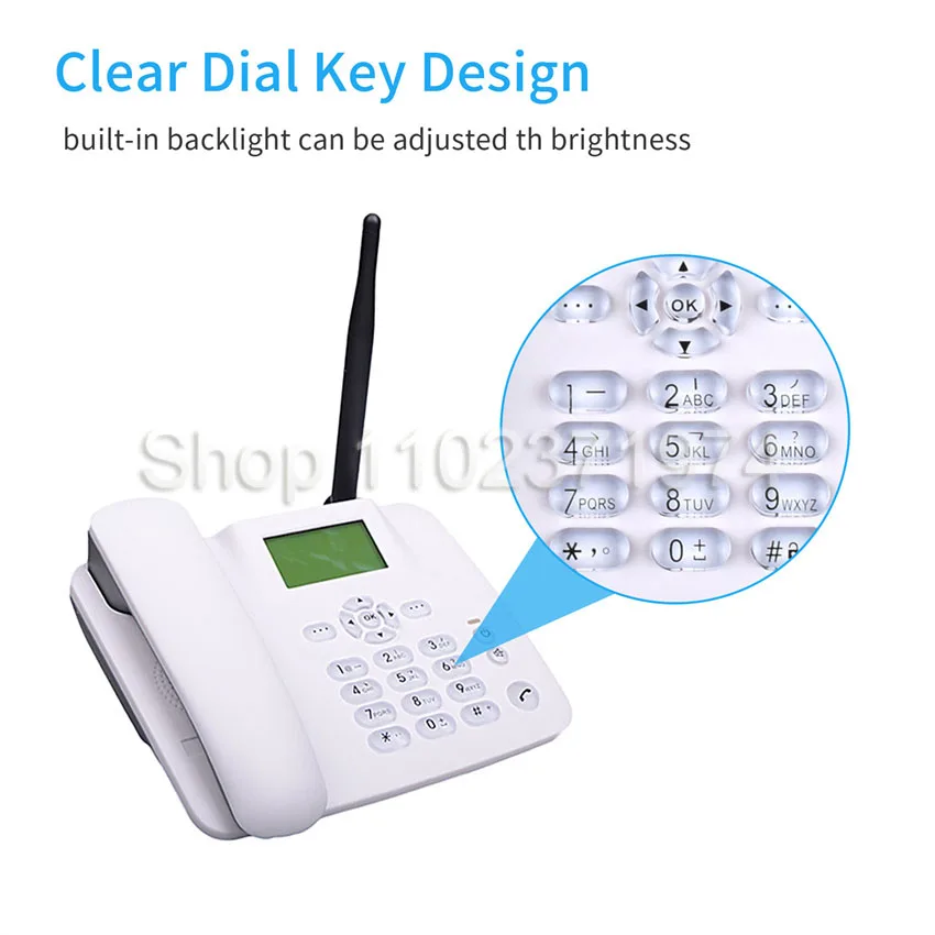 Mobile Wireless Card Insertion 2G Phone GSM Office Home Card Insertion Fixed Line Phone for office / store / bank /school /hotel