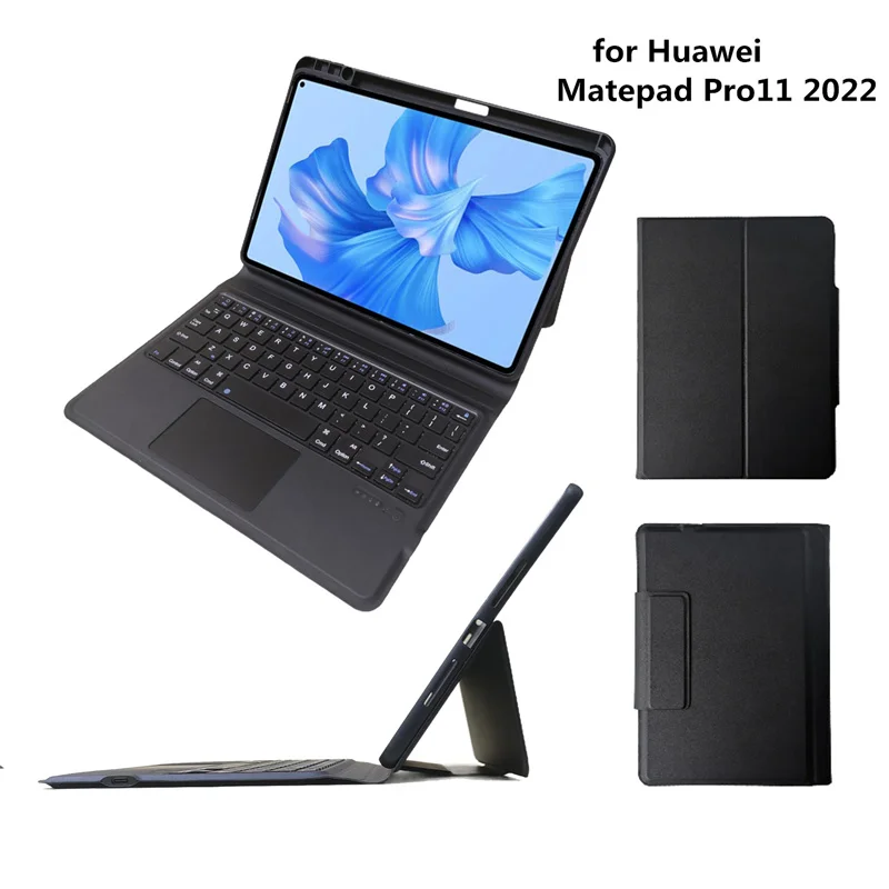 

Magnetic Wireless Bluetooth Keyboard Case For Huawei MatePad Pro 11 2022 GOT-W29 AL09 Cover Slim PU Leather Shell With Pen Slot