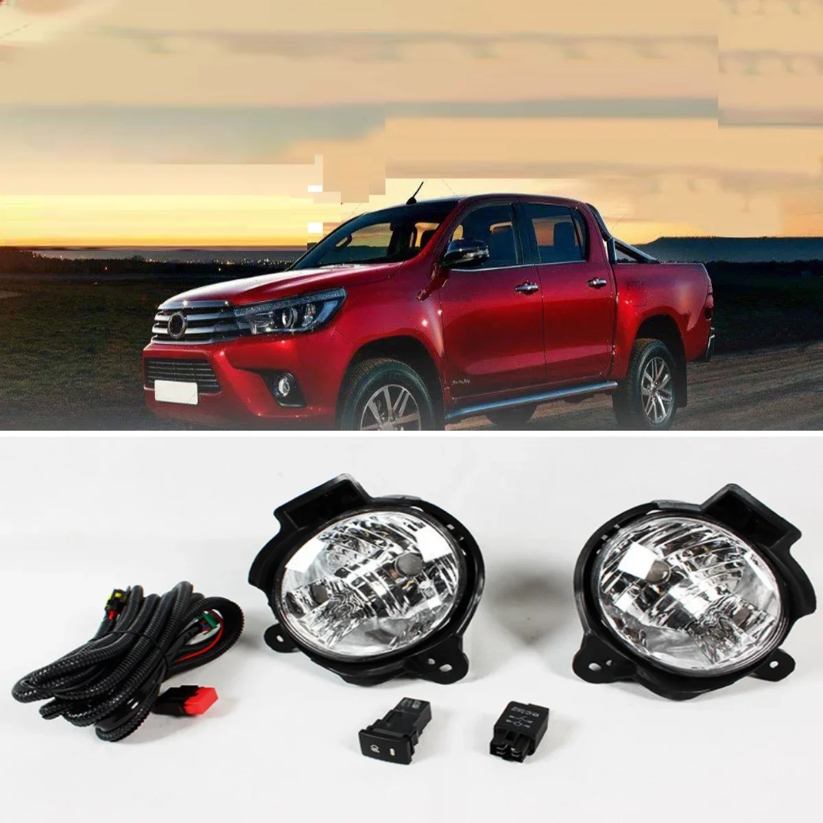 Foglights Fog Light Lamp for Toyota Hilux Vigo 2012 2013 2014 2015