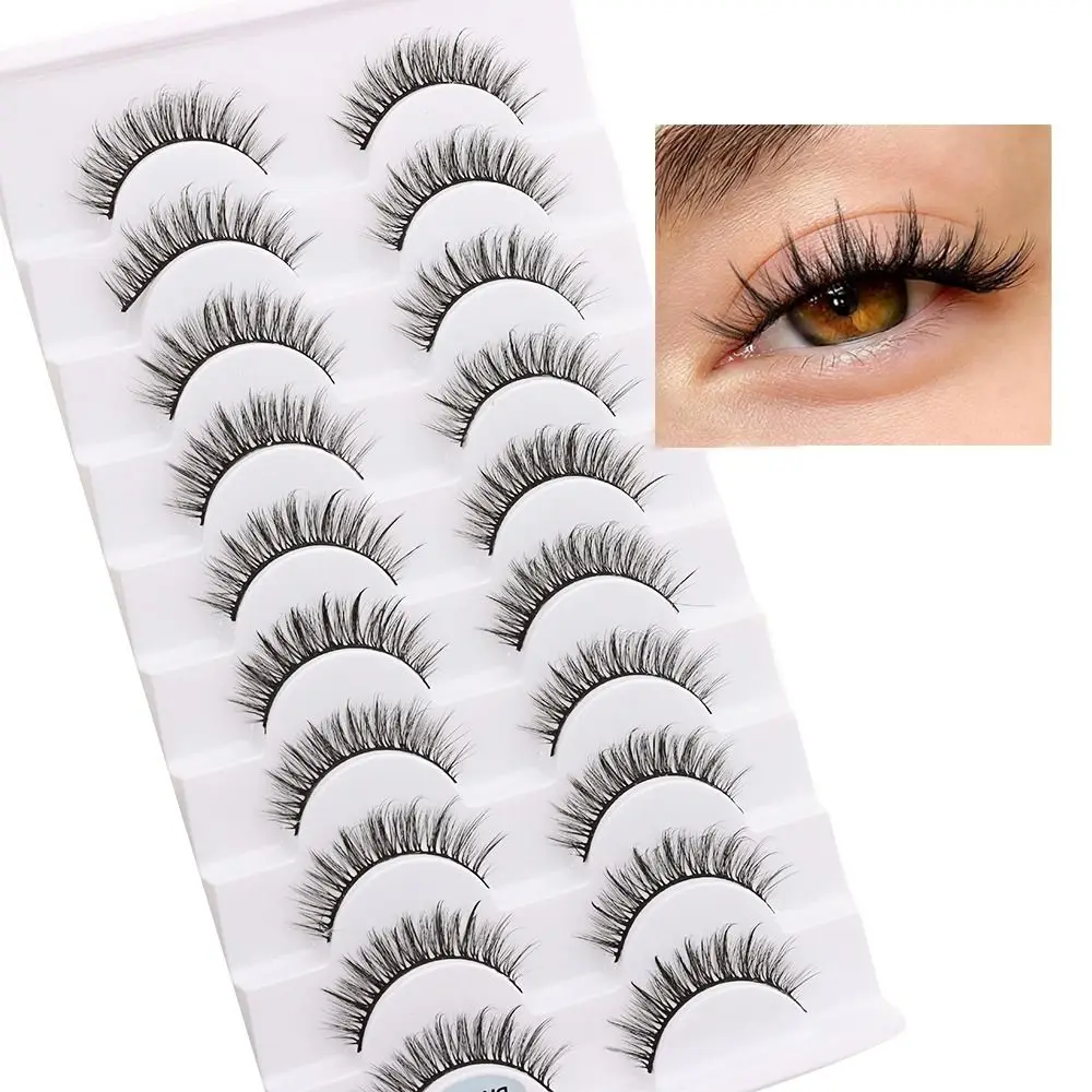Faux cils entiers volumineux et longs, faits à la main, sans cruauté, outils de maquillage pour les yeux, extensions de cils