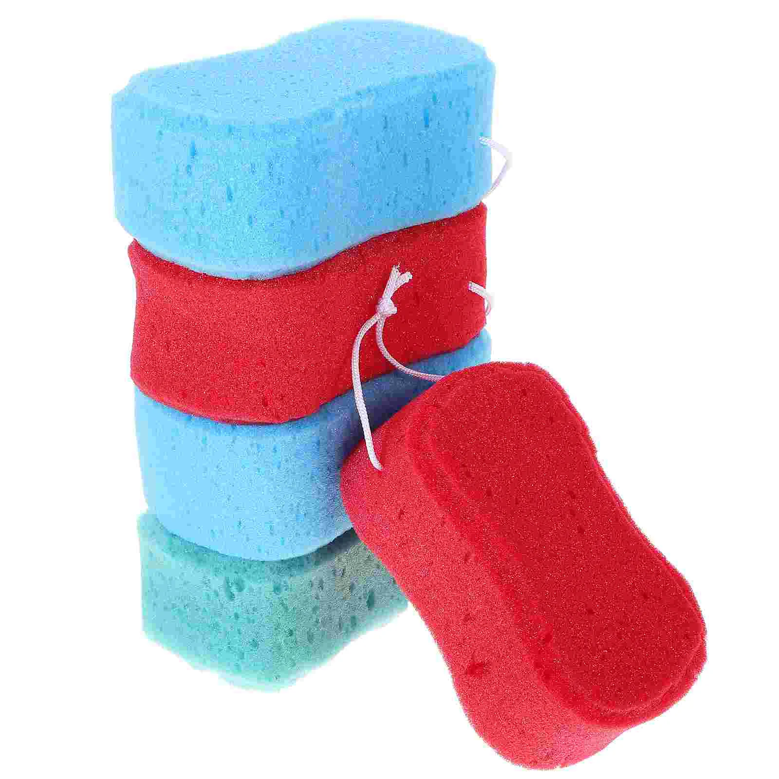 5 Pcs Bath Sponge Body Sponges Scrubbers Durable Shower Practical Exfoliating Clean Algae Skin Cleaning Tool Safe Bathing