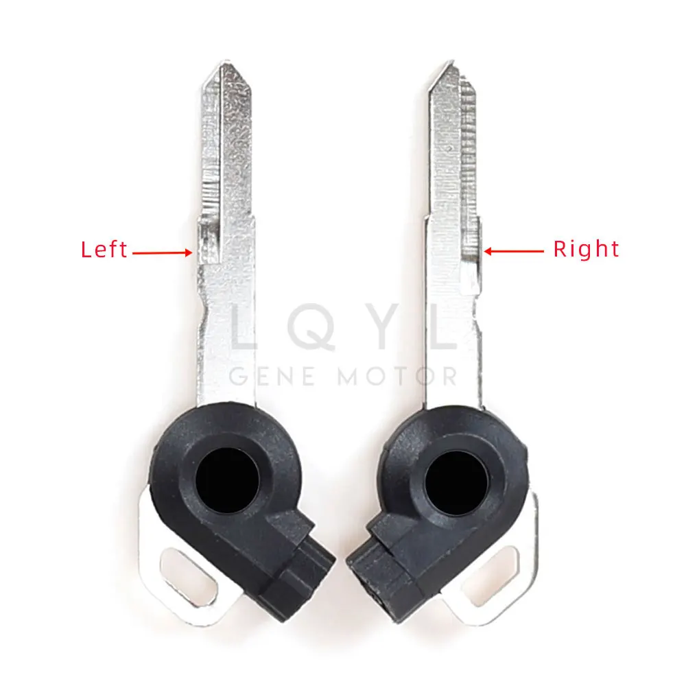 Llaves magnéticas de ranura izquierda y derecha para motocicleta, llave en blanco para YAMAHA NMAX155, Jinzhan 125, Aurora, tercera generación, Lh125T-C, 6 uds.